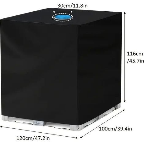 Housse Protection Plastique Oxford – Anti-poussière pour Machine Solution Urée – Soleil, Pluie (1/5)