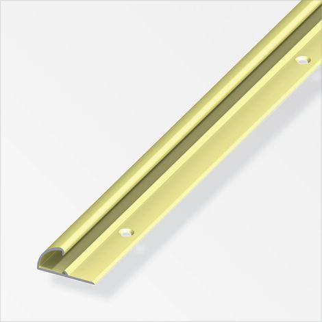 alfer Einfassprofil 1 m, 26 x 13 mm Aluminium eloxiert messing Einlassprofil (1/2)