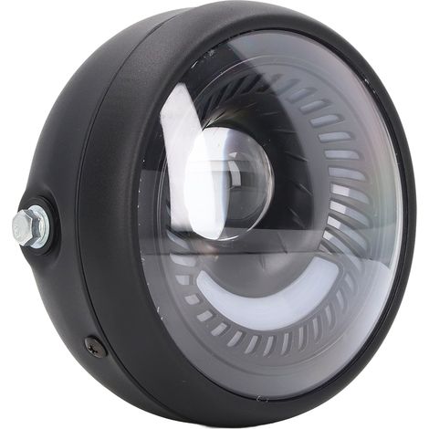 Phare LED rond 6,5 pouces pour moto et scooter, étanche IPX66, rétro design (1/5)