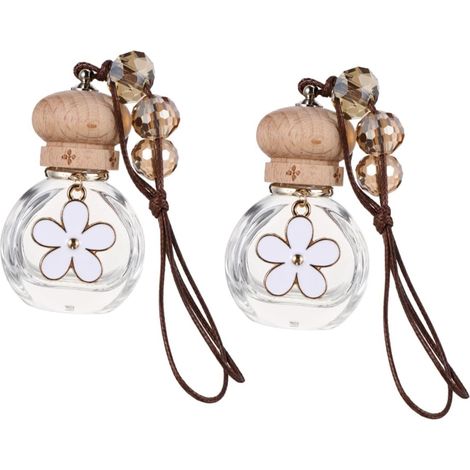 2 pièces Diffuseur Désodorisant Voiture Suspendu Verre Bouteille (1/5)