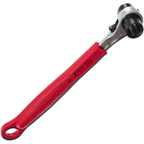 CHIAVE per PONTEGGI A CRICCHETTO in acciaio RIVESTITA in PVC 21x22 mm