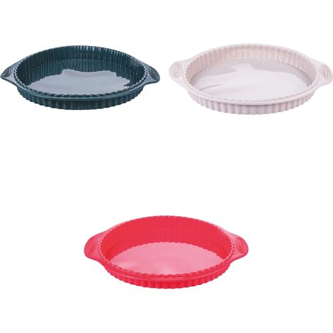 STAMPO CROSTATA SILICONE 30,5X27X3,5 CM 3 COLORI ASSORTITI (1/5)