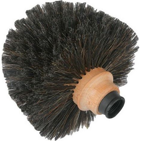 Testa di Lupo in Legno, Crin e PVC Nero - Karop's