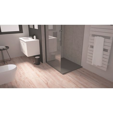 ONDEE - SPIRIT 3 Plato de ducha - Recortable - 80x100 - Resina - antracita (1/4)