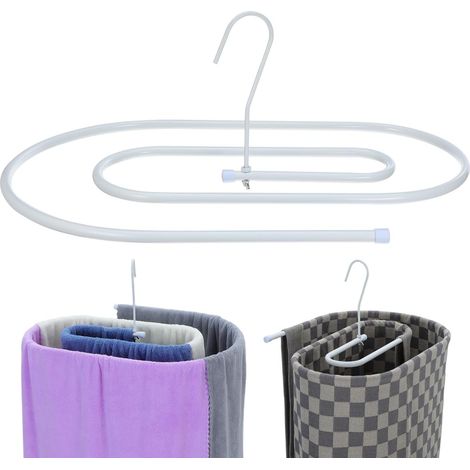 Séchoir À Linge Spiralé Organiseur Gain, Métal Spiral étendoir Etendoir A Linge Plafond Heavy Duty Cintres Intérieur Rack De Séchage Couverture Rack Séchage Multi-Fonction 21.06 X 14.17 X 7.48 in (1/5)
