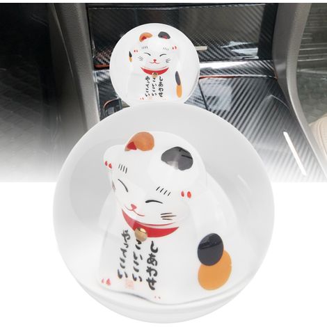 Boule de levier de vitesse universelle Lucky Cat pour intérieurs de voiture (1/5)