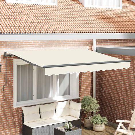 Toldo Retráctil Crema 250 x 200 cm tela