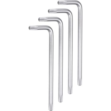 4Pcs Clés en Étoile Torx T15 à Embout Inviolable en Forme de L (1/5)
