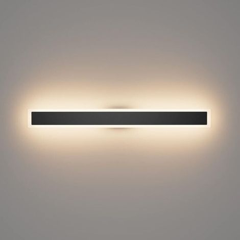 Lange LED-Außenwandleuchte für Villa, 80 cm, IP54 wasserdicht, Schwarz – Warmweiß 3000K – Garten, Veranda (1/4)