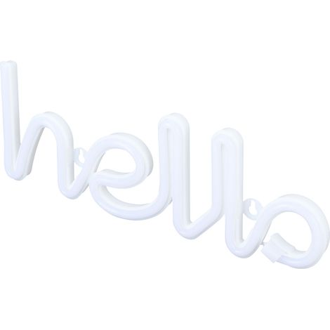 HELLO Néon LED Décoration Murale pour Demandes en Mariage, Mariages, Famille, Fêtes d'Anniversaire, Alimentation USB ou Piles, Rose (1/5)