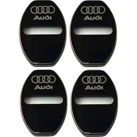 Étui de protection pour serrure de portière de voiture en acier inoxydable (noir), compatible avec les modèles Sline, S3, S4, A3, A4, B5, B6, B8, A3, 8P, 8V, A5, A6, C6, C5, A1, A7, A8 et Q2. Accessoi