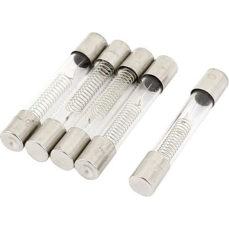 Fusible Micro-Ondes - 5 kV - Tube Verre 6 mm x 40 mm - 0,7 A - Lot de 5 (1/2)