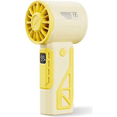 Tragbarer Turboventilator mit 100 einstellbaren Geschwindigkeitsstufen für den Außeneinsatz, hohe Geschwindigkeit, schnelle und leise Kühlung, ideal für Arbeit und Studium. (1/5)