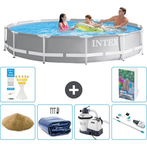 Prism Frame Pool Rund - 366x76 cm - 7-teilig S89