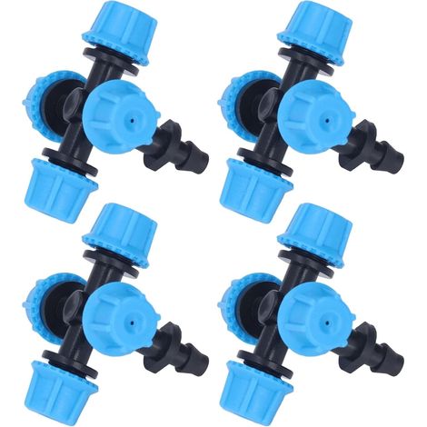 Cross-Atomizing Sprinkler, 20 Mist Heads with a Spray Diameter of 4.9 to 6.6 Feet, Lawn and Garden Irrigation Sprinkler, Ideal for Cooling (1/5)
