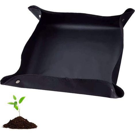Tapis de Rempotage,Imperméable Tapis de Plante Tapis de Jardinage Pliable Tapis de Plantation de Fleurs de Jardin pour Rempotage, Plantes Succulentes Jardin intérieur Plant Care (50X50cm) (1/4)