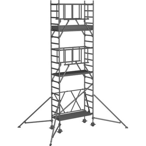 ZARGES Compactmaster S-PLUS 1T - Klappgerüst Arbeitshöhe 6.55 m (1/4)