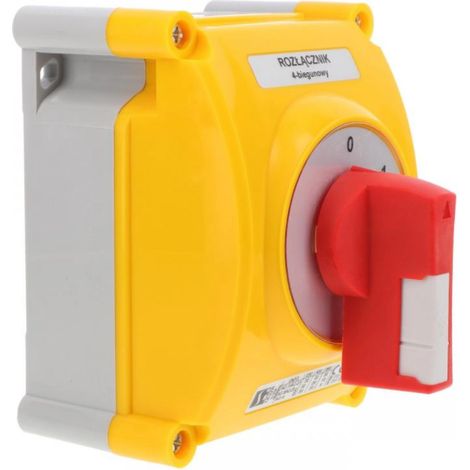 Interrupteur à came 0-1 4P 32A dans un boîtier ŁK32R-2.8210OB2ZC