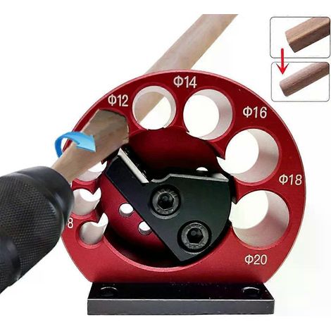 Gabarit de fabrication de tourillons réglable à 8 trous (8-20 mm) ou lames en carbure pour le travail du bois, outils auxiliaires pour le fraisage de tourillons et de tiges rondes - JXLGV (1/4)