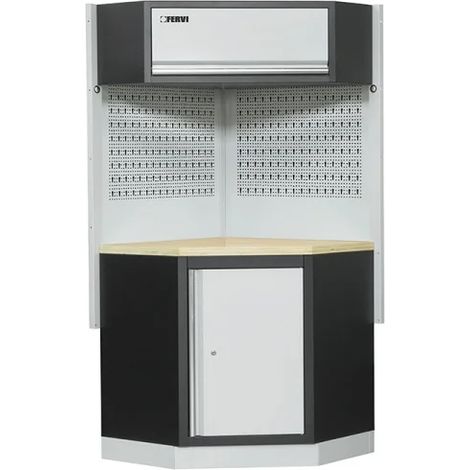 COIN POUR MOBILIERS ATELIER ENSEMBLE ETABLI RÂTELIER ARMOIRE GARAGE FERVI A007F (1/2)