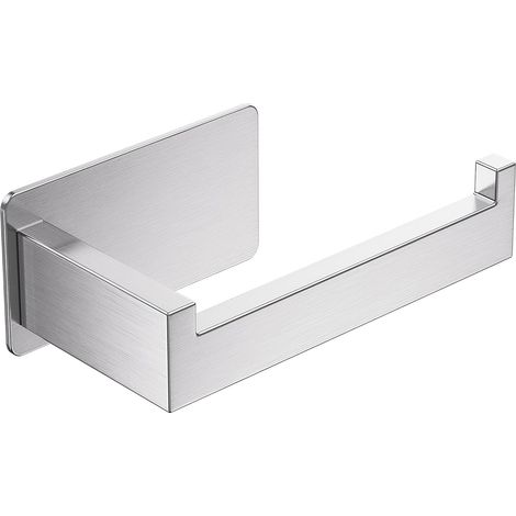 Toilettenpapierhalter Ohne Bohren, Selbstklebend Klopapierhalter Edelstahl Toilettenpapierrollenhalter Wc Halter Rollenhalter Klorollenhalter Papierhalter für Küche und Badzimmer, Silber (1/5)