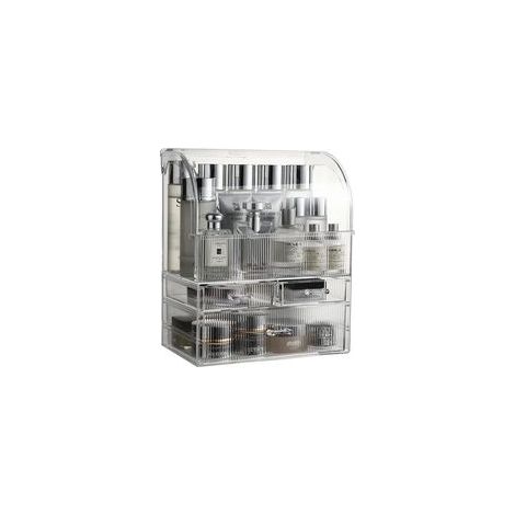 Organizador de maquillaje profesional grande – Caja de almacenamiento para baño con cajones, estuche para cosméticos – Crezuo
