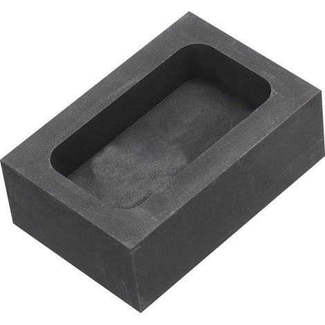 Graphitform für Metallguss – 1 Stück – Hochdichter Graphit – Hervorragende Hitzebeständigkeit – Für Goldschmiede und Labore – 53 x 37 x 20 mm (1/5)