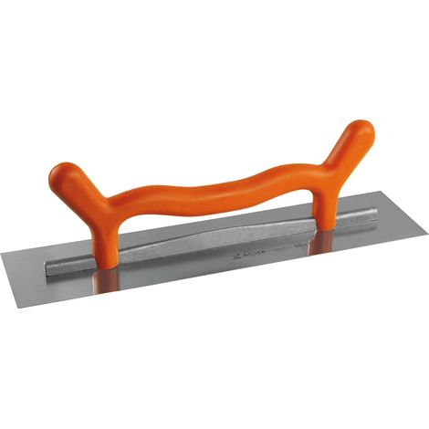 Platoir 50x12 cm – Lame en acier trempé 0,6 mm – Poignée plastique avec corne pour travail à deux mains