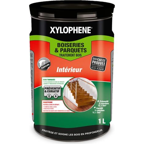Traitement Bois et Parquet Intérieur Non Gras Mat Incolore 1 L