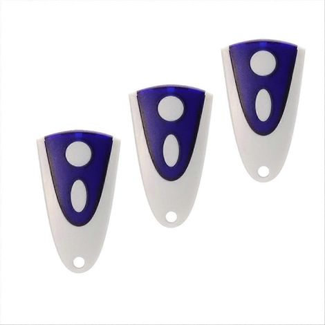 Télécommande d'ouverture de porte de garage 433,92 MHz, lot de 3 unités, compatible avec motorisation, émetteur radio pour portail, commande à distance universelle, fréquence standard, accessoire prat (1/5)