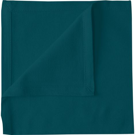 Serviette de table unie et colorée Vert emeraude 40x40 cm