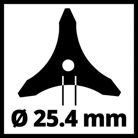 Einhell Lames 3 dentes 225mm pour débroussailleuse (compatible avec toutes les débroussailleuses Einhell, diamètre 255 mm) (1/4)