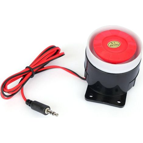 Sirena interna Home Safe Alarm da 120 dB per allarme GSM con connettore jack da 3,5 mm (1/4)