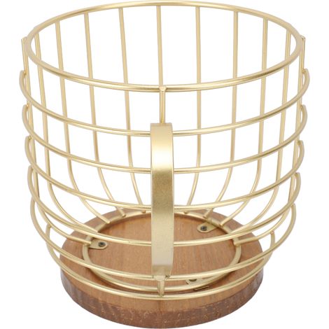 Porte-capsules de café en forme de tasse, panier de rangement pour capsules de café, pour comptoir, coin café, cuisine, salon, sans inscription, doré (1/5)