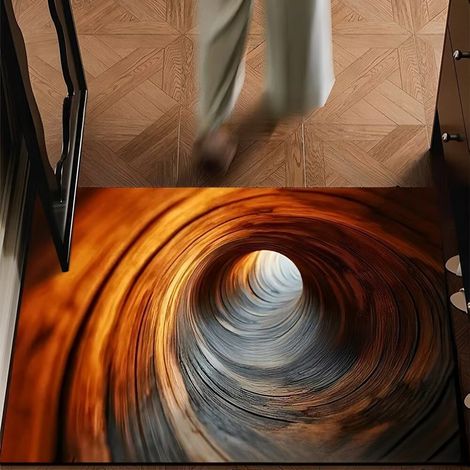Tapis d'entrée Illusion Abîme Infini 60x90cm - Tapis Illusion - Galaxie