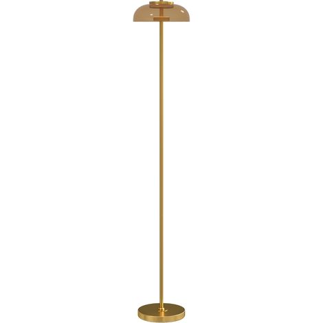 Lámpara de pie LED para salón 3000 K latón antiguo 134 cm (1/5)