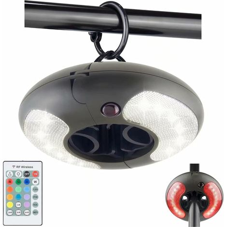 Lampes Parasol Batterie 4000K Lumière Patio RF Télécommande Éclairage Jardin Tente (1/5)
