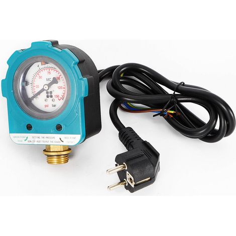 Digital Pumpensteuerung Pumpenschalter Druckschalter Druckregelschalter Ein Aus 0-10Bar 220V Tauch- Tiefbrunnen Durchflusswächter 0-10 Bar (1/5)