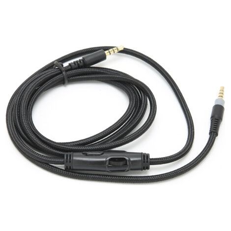 BUNTHAUS Câble pour casque HyperX Cloud avec prise jack 3,5 mm mâle et contrôle du volume (1/5)