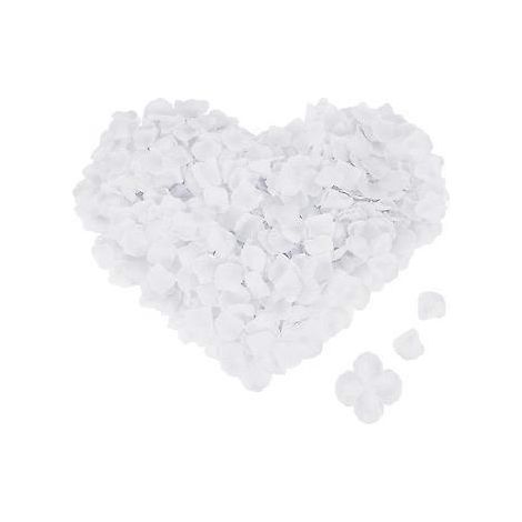 4000 pétales de roses blanches artificielles en soie pour mariage, Saint-Valentin, fête, anniversaire