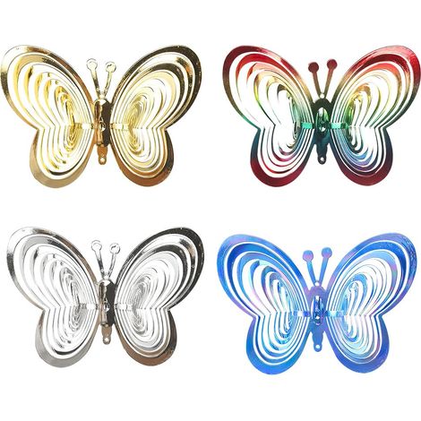 4 Pièces Répulsif Oiseaux Réfléchissant, Répulsifs Anti-Oiseaux Réfléchissants, Répulsif Oiseaux, Répulsif Contre Les Oiseaux Réfléchissant, Réfléchissant en Spirale Lumineux (1/5)