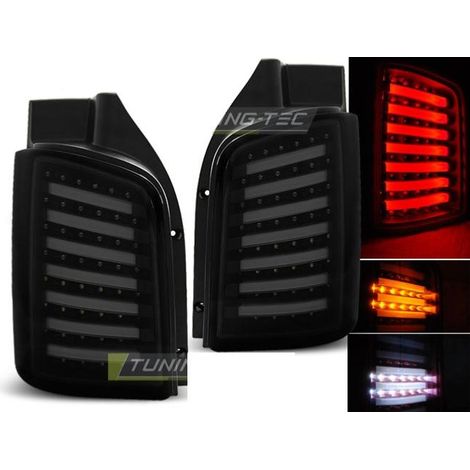 Paire de feux VW T5 Transporteur 03-15 LED BAR fume noir (1/2)