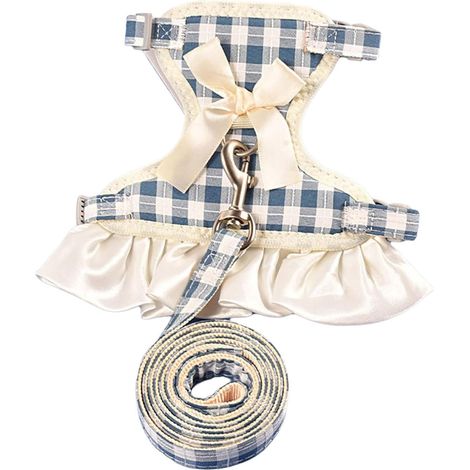 Ensemble jupe et laisse pour chien (bleu, S), gilet réglable pour chien, adapté aux promenades en extérieur (1/5)