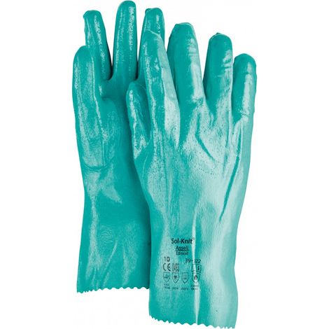 Guantes Sol-Knit 39-122,rau,310 mm,Gr. 10 (por 12)