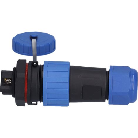 Wasserdichter Stecker mit Rückmutter IP68 Luftfahrt-Stromanschluss 250 V für Kabel und Leitungen LP203-polig (1/5)