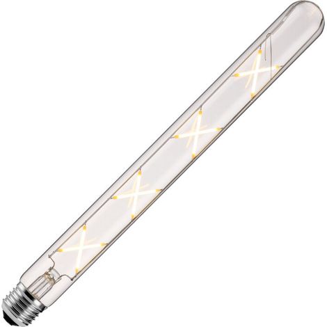 E27 T30-300mm LED Edison Vintage Filament Ampoules 8W (Équivalent Ampoule Halogène 70W)700LM Blanc Chaud 2700K Non Dimmable E27 Tube Rétro en Verre Clair,2Paquets (1/5)