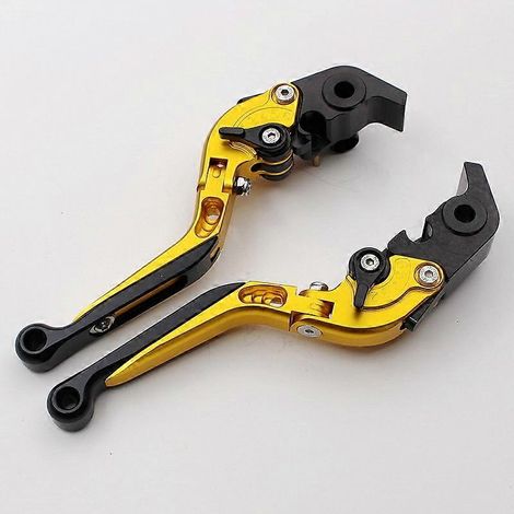 Pour motos Ducati 1299 Panigale : embrayage hydraulique modifié, frein, biellette de direction, klaxon, guidon CNC (doré) (1/5)