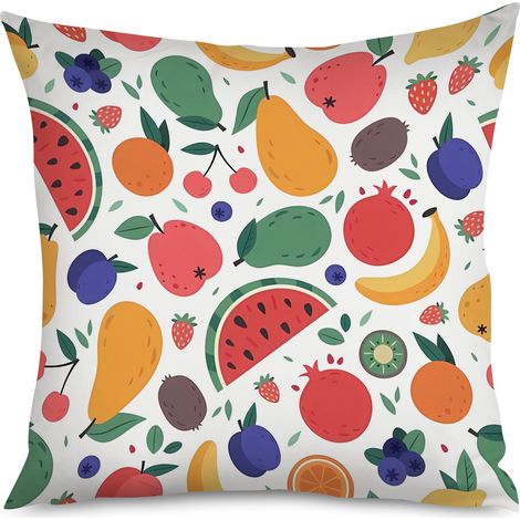 Housse de coussin citron vert souriant, frais (1/5)