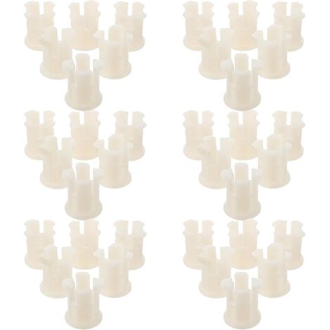 Lot de 100 manchons plastique pour tige de roulette de chaise, compatibles standard, silencieux et résistants