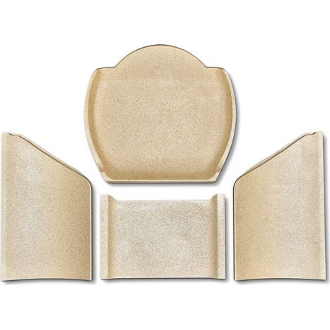 Habillage de foyer pour poêles à cheminée 690T Style de Contura - vermiculite - 4 pièces